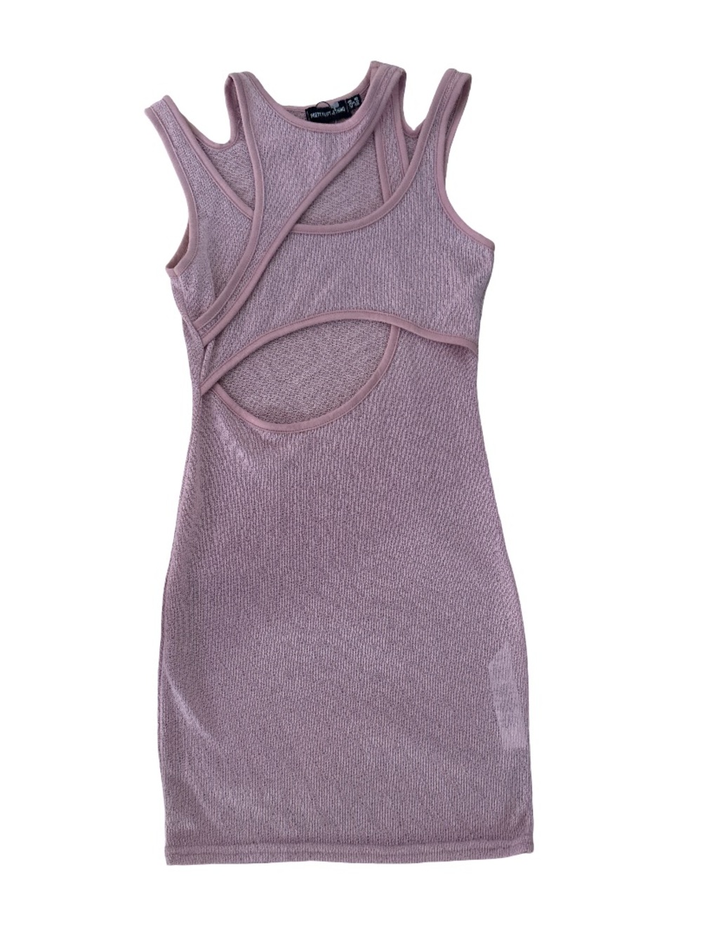PrettyLittleThing Mauve Pink Cutout Bodycon Dress